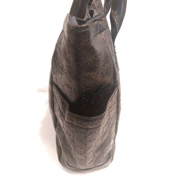 Tommy Hilfiger Black Handbag Shopper Tote Purse Logo - Picture 3 of 15